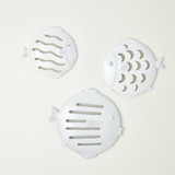 Global Views Wall Mount Fish White - Lg