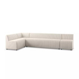 Four Hands Augustine Dining Banquette, L - Shape - 135" - Capri Oatmeal