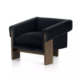 Four Hands Cairo Chair - Modern Velvet Smoke