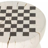 Four Hands Chess Table - Ivory
