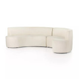 Four Hands Sanda Dining Banquette - Kerbey Ivory - Dining Banquete