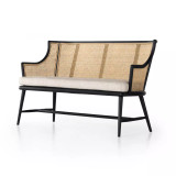 Four Hands Walter Accent Bench - Drifted Matte Black