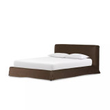 Four Hands Aidan Slipcover Bed - Brussels Coffee - King