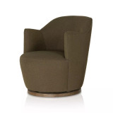 Four Hands Aurora Swivel Chair - Fiqa Boucle Olive