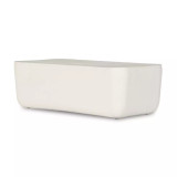 Four Hands Basil Outdoor Rectangular Coffee Table - Matte White