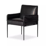 Four Hands Brickel Dining Armchair - Heirloom Black