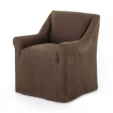 Four Hands Bridges Slipcover Dining Armchair - Brussels Coffee