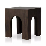 Four Hands Fausto End Table - Smoked Guanacaste