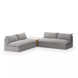 Four Hands Grant Outdoor 2 - Piece Sectional W/ Coffee Table - Faye Ash