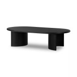 Four Hands Paden Coffee Table - Aged Black Acacia - 65"