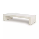 Four Hands Parish Coffee Table - White Concrete