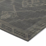 Four Hands Taspinar Rug - 5X8' - Charcoal Taspinar