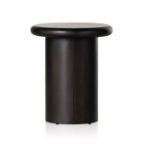 Four Hands Zach End Table - Charcoal Parawood Solid