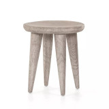 Four Hands Zuri Round Outdoor End Table - Weathered Grey (Closeout) Four Hands Zuri Round Outdoor End Table - Weathered Grey (Closeout)