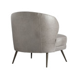 Arteriors Kitts Chair Mineral Grey Leather