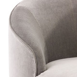 Arteriors Turner Chaise Sharkskin Velvet Grey Ash Right Arm Arteriors Turner Chaise Sharkskin Velvet Grey Ash Right Arm