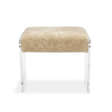 Interlude Home Aiden Shearling Stool