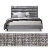 Interlude Home Channel California King Bed - Grey