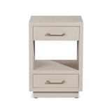 Interlude Home Taylor Small Bedside Chest - Sand