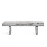 Interlude Home Aaron Bench - Shadow Grey