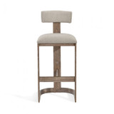 Interlude Home Brooklyn Bar Stool - Flax