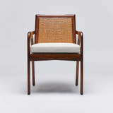 Interlude Home Delray Arm Chair - Chestnut