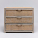 Interlude Home Melbourne 3 Drawer Chest - Grey Wash