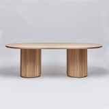 Interlude Home Laurel Oval Dining Table - Saddle