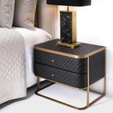 Eichholtz Monfort Bedside Table - Brushed Brass