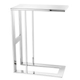 Eichholtz Pierre Side Table - Polished Stainless Steel