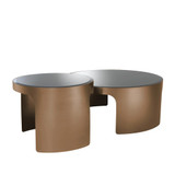 Eichholtz Piemonte Coffee Table - Brush Copper - Set Of 2