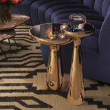 Eichholtz Lindos Side Table - Low Gold Finish