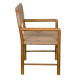 Noir Franco Arm Chair - Teak With Synthetic Woven