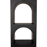 Noir Aqueduct Bookcase - B - Black Metal