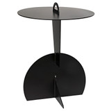 Noir Mobilis Side Table - Black Steel