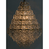 Noir Neive Chandelier - Large - Metal With Brass Finish