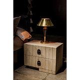 Noir Blau Table Lamp - Steel With Brass Finish And Black Steel Detail