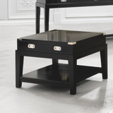 Eichholtz Military Side Table - Black Finish