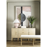 Worlds Away Buffet - Acrlyic And Brass Hardware - Cerused Oak Worlds Away Buffet - Acrlyic And Brass Hardware - Cerused Oak