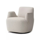 Four Hands Reed Swivel Chair - Crete Pebble