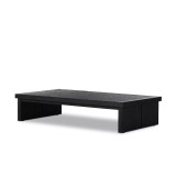 Four Hands Warby Coffee Table - Worn Black Veneer