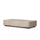 Four Hands Hudson Large Rectangular Coffee Table - Ashen Walnut