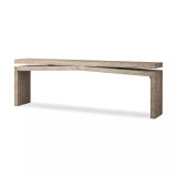 Four Hands Matthes Large Console Table - Weathered Wheat - 94"