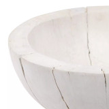 Four Hands Large Turned Pedestal Bowl - Ivory