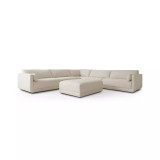 Four Hands Toland 5 - Piece Sectional W/ Ottman - Palma Cream