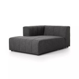 Four Hands BYO: Langham Channeled Sectional - Left Chaise - Saxon Charcoal