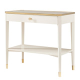 Modern History Niles Bedside Table - White