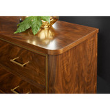 Modern History Walnut Swirl Bedside Chest