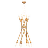 Regina Andrew Cobra Chandelier Large - Natural Brass