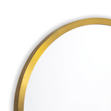 Regina Andrew Doris Round Mirror - Natural Brass